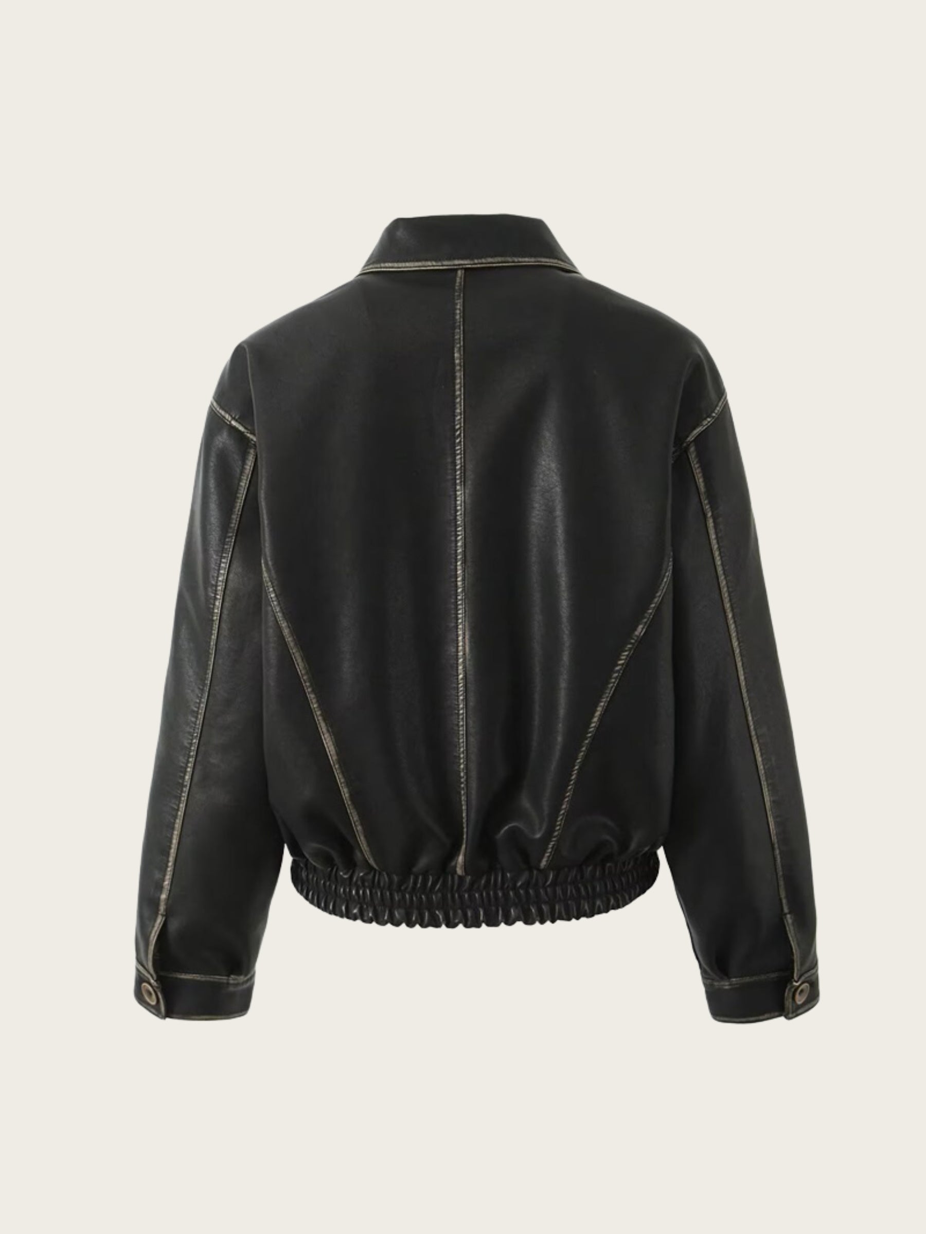 REALMEFIT  -  Amylah Vintage Faux Leather Jacket