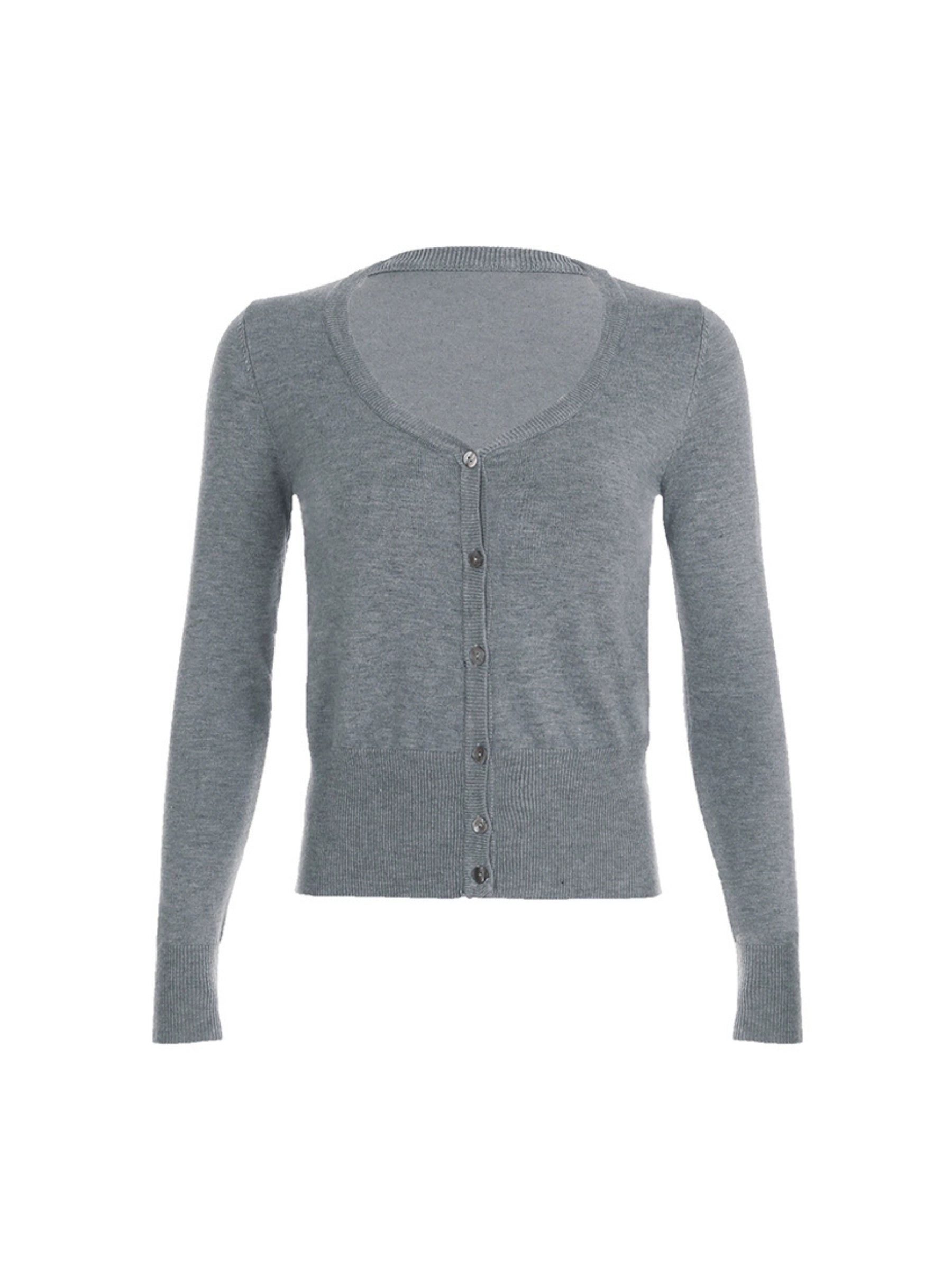 REALMEFIT  - Alanah V-Neck Sweater Cardigan Top