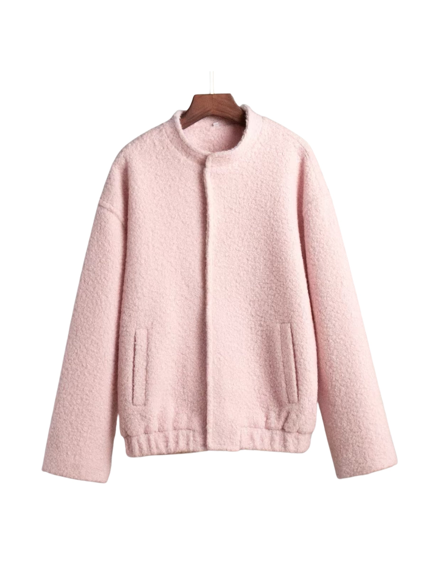 REALMEFIT  -  Nathaly Soft Pink Bouclé Jacket