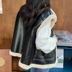 REALMEFIT  -  Ellie Faux Leather Sleeveless Jacket