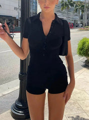 REALMEFIT - Jaionna Short Sleeve Romper