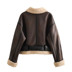 REALMEFIT  -  Jerzi Faux Leather Oversize Jacket