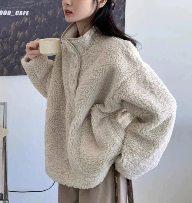 REALMEFIT  - Jessica Oversize Fur Sweatshirt