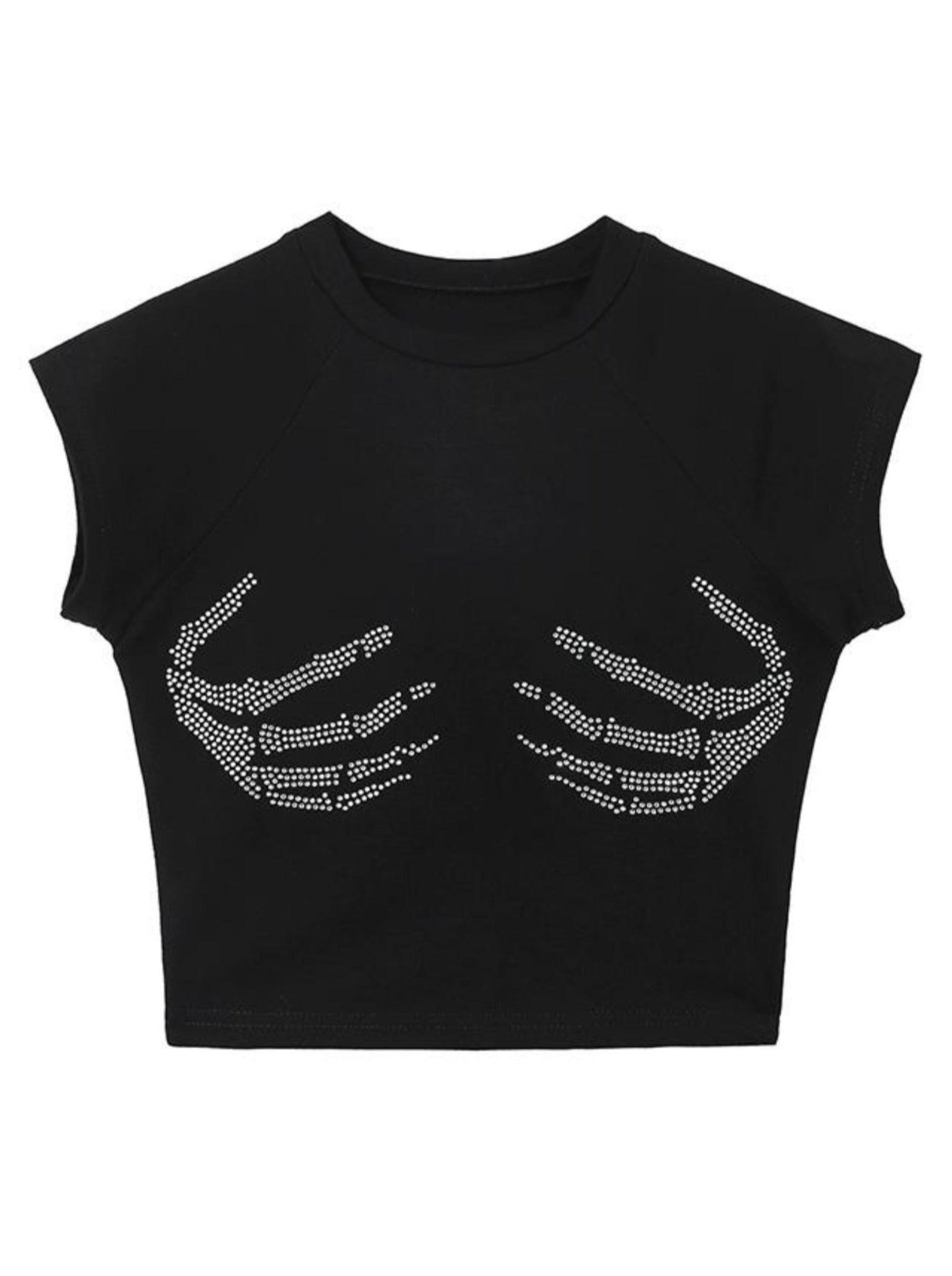 REALMEFIT  - Kiana Embellished Crop T-Shirt