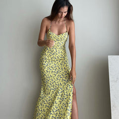 REALMEFIT  - Nidya Floral Backless Midi Dress