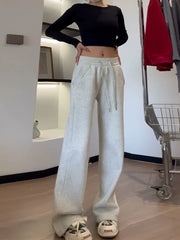 REALMEFIT  -  Lux Velvet Mid-Waist Sweatpants