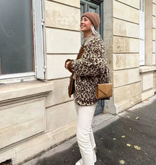 REALMEFIT  -  Abigail Leopard Bouclé Jacket