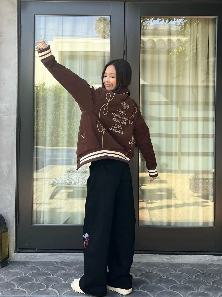 Realmefit Jennie Retro College Jacket