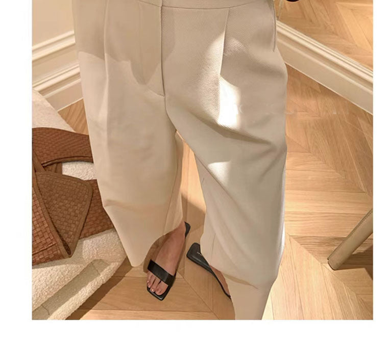 business casual outfits for women  Hollow Yarn High Version Summer Cool Casual Wide-Leg Pants Women's Cropped Pants