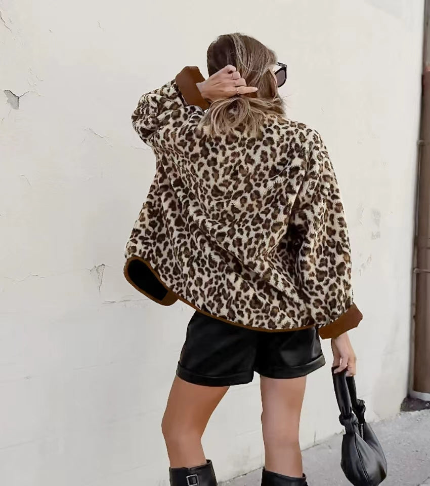 REALMEFIT  -  Abigail Leopard Bouclé Jacket