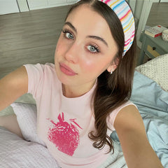 REALMEFIT  - Andee Strawberry Print T-Shirt