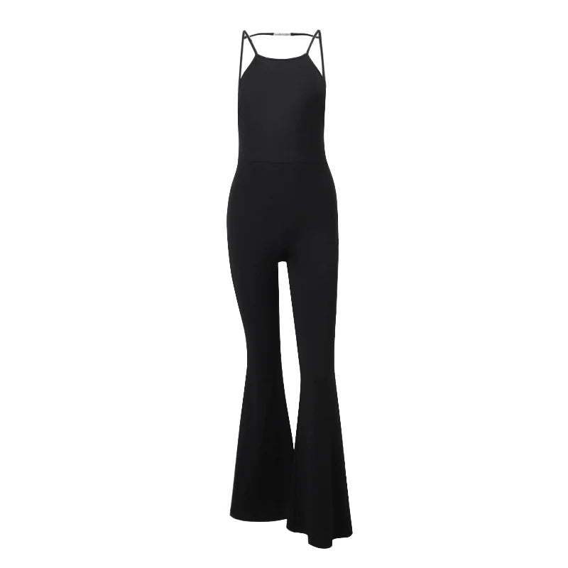 REALMEFIT  -  Abrish Backless Flared Jumpsuit