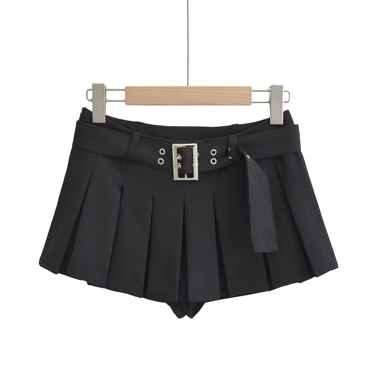 date night outfit Ultra-Low Design Skirt Summer Trendy Skirt JK Pleated Underpants Skirt with Belt