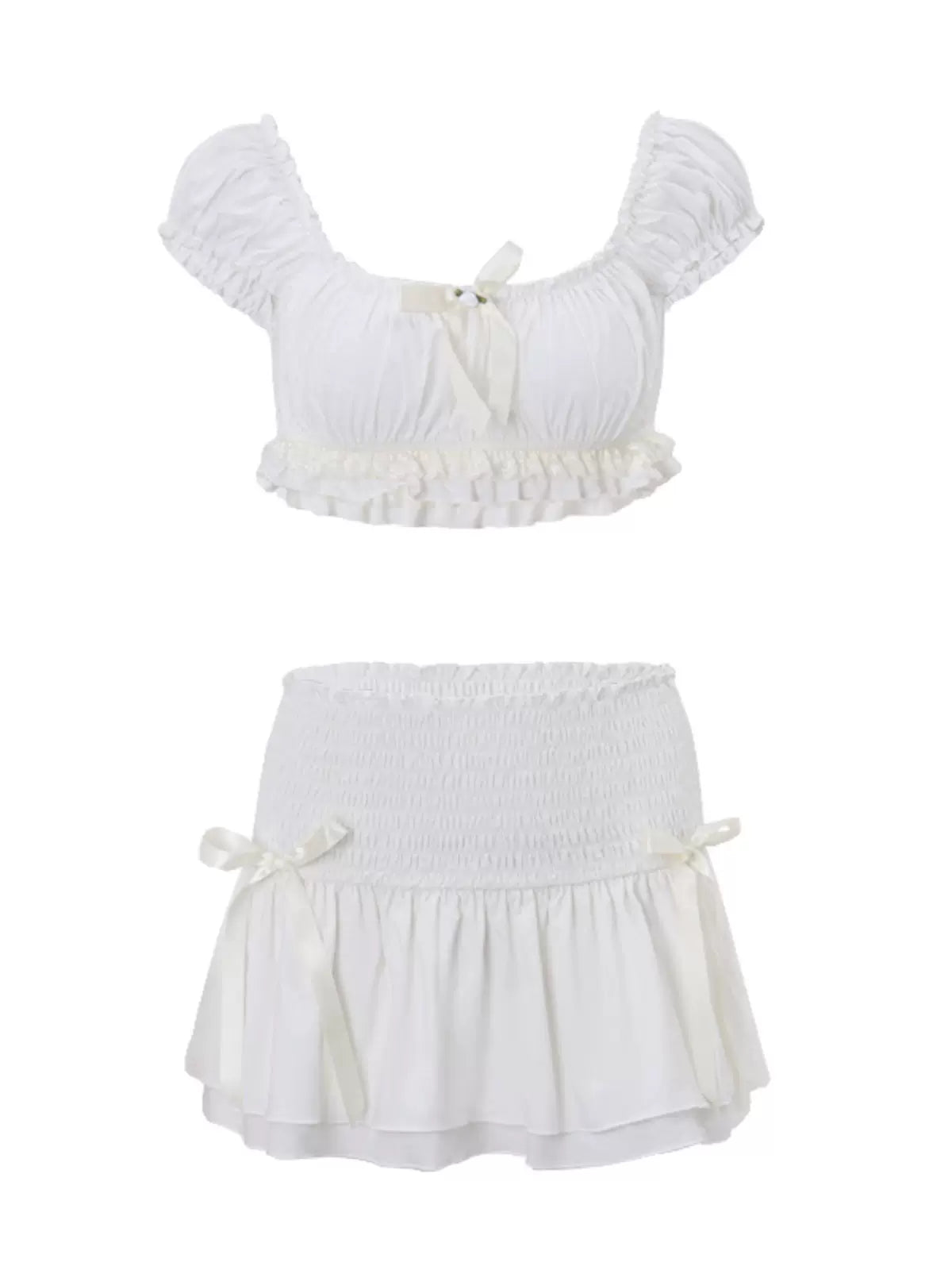 REALMEFIT  -  Cassia Ruffle Mini Skirt Set