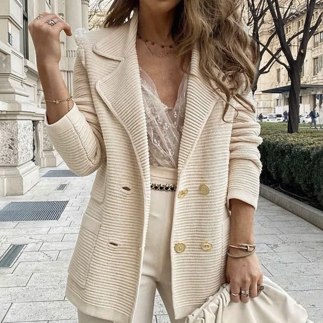 dti outfits Women's Short Texture Casual Top Long Sleeve Jacket Coat Autumn and Winter New Women's