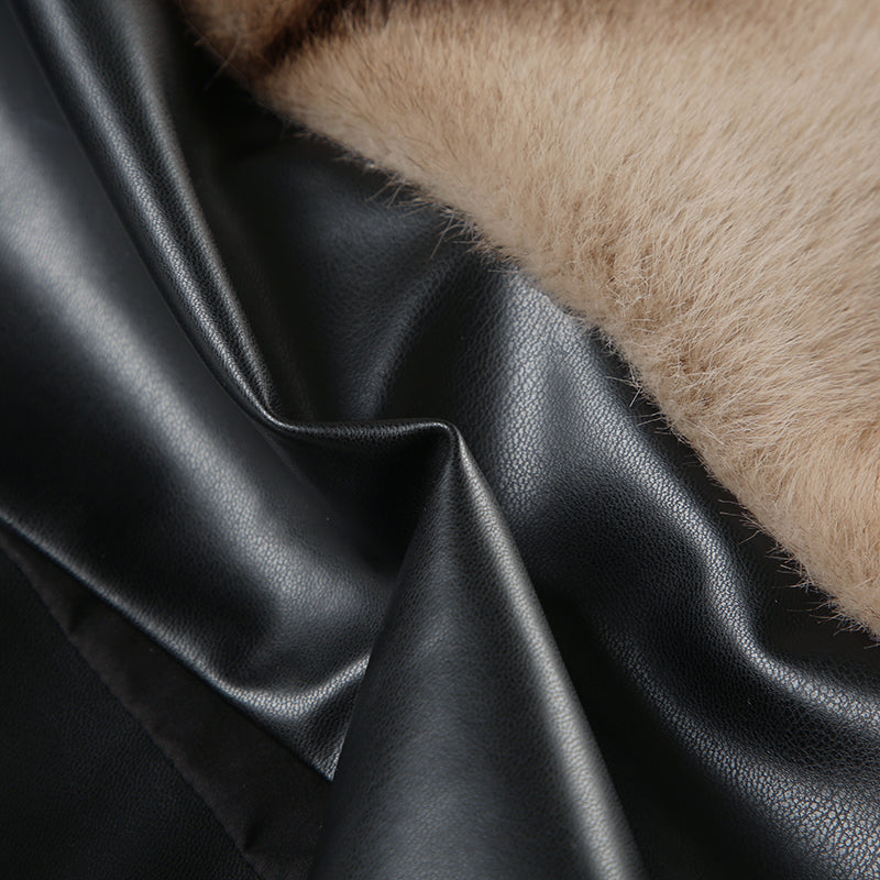 REALMEFIT  - Allisson Furry Leather Tube Set