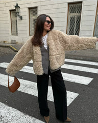 REALMEFIT  -  Joslyn Retro Teddy Wool Jacket