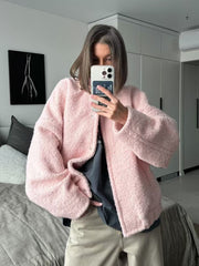 REALMEFIT  -  Nathaly Soft Pink Bouclé Jacket