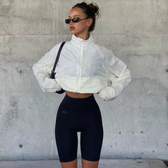 Realmefit Joan Turtleneck Crop Jacket