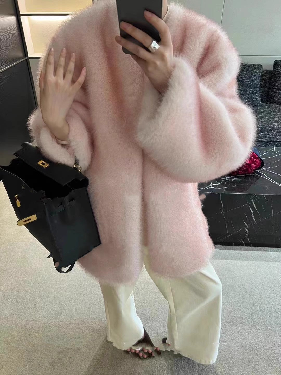 REALMEFIT  -  Kloey Faux Fur Plush Coat