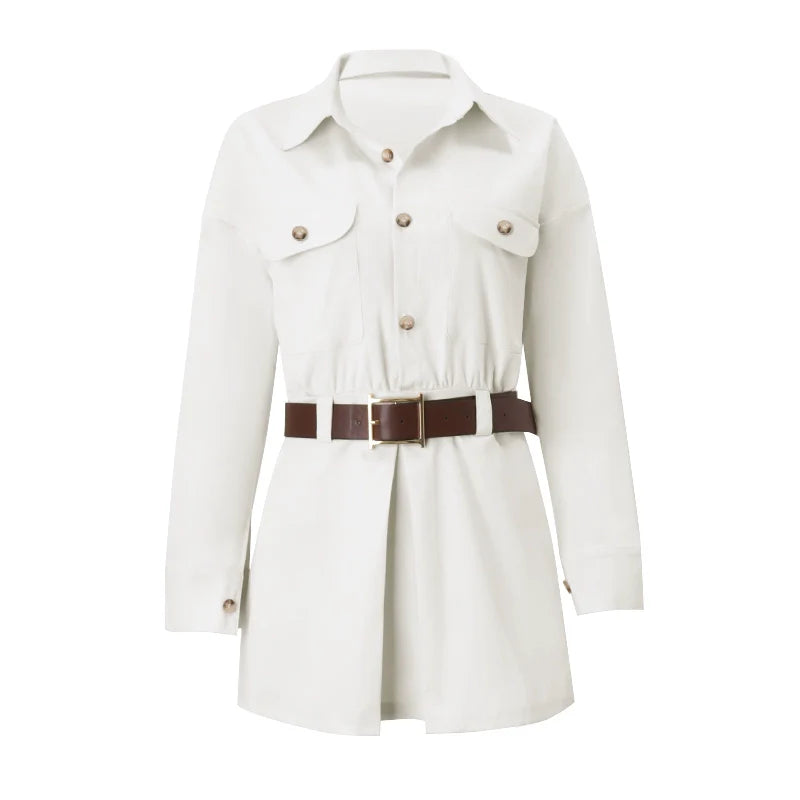 REALMEFIT  -  Kerrington Belted Shirt Dress