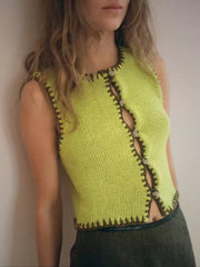 REALMEFIT  -  Sage Knitted Vest Top