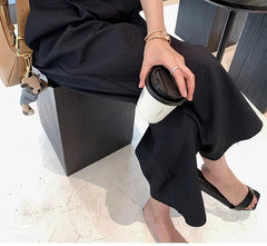 business casual outfits for women  Hollow Yarn High Version Summer Cool Casual Wide-Leg Pants Women's Cropped Pants