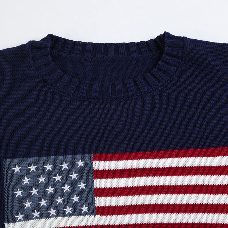 REALMEFIT  -  Mable American Flag Sweater