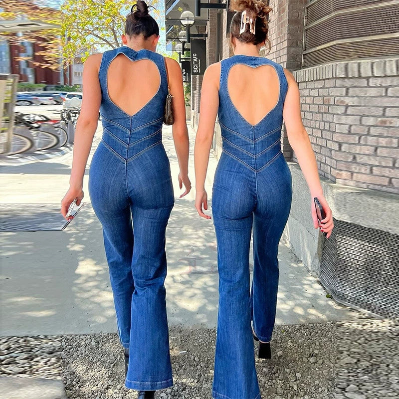 Realmefit Avina Denim Jumpsuit