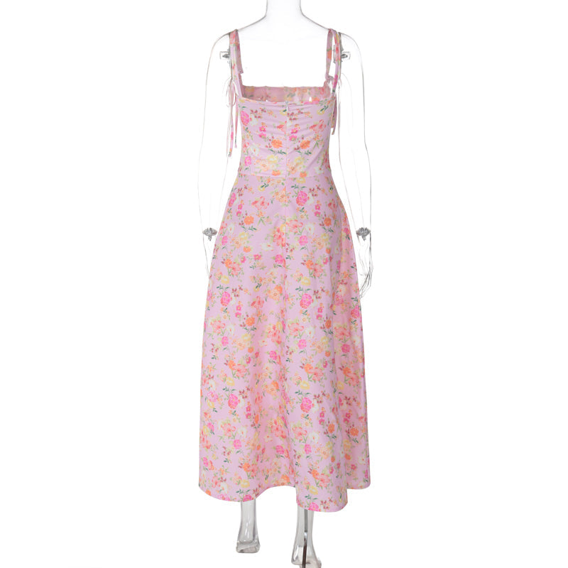 REALMEFIT  -  Zarya Floral Corset Midi Dress