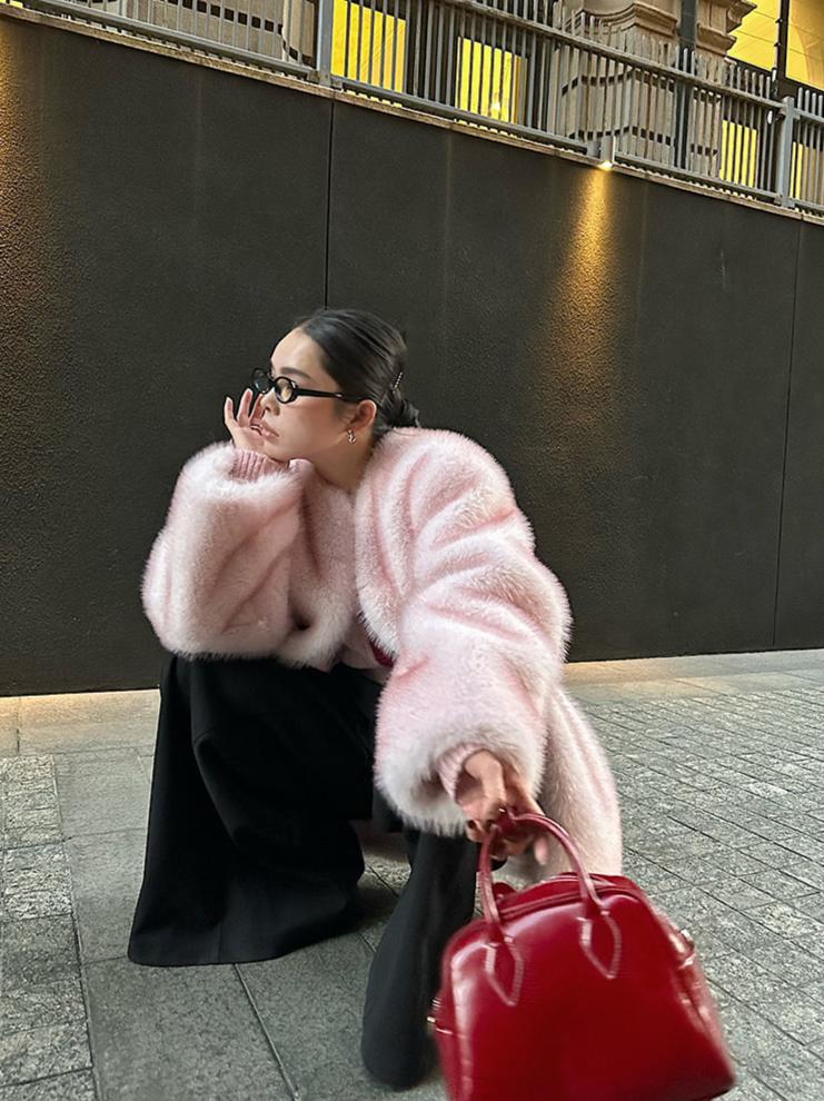 REALMEFIT  -  Kloey Faux Fur Plush Coat