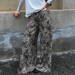 REALMEFIT  -  Cristel Leopard Print Wide-Leg Pants