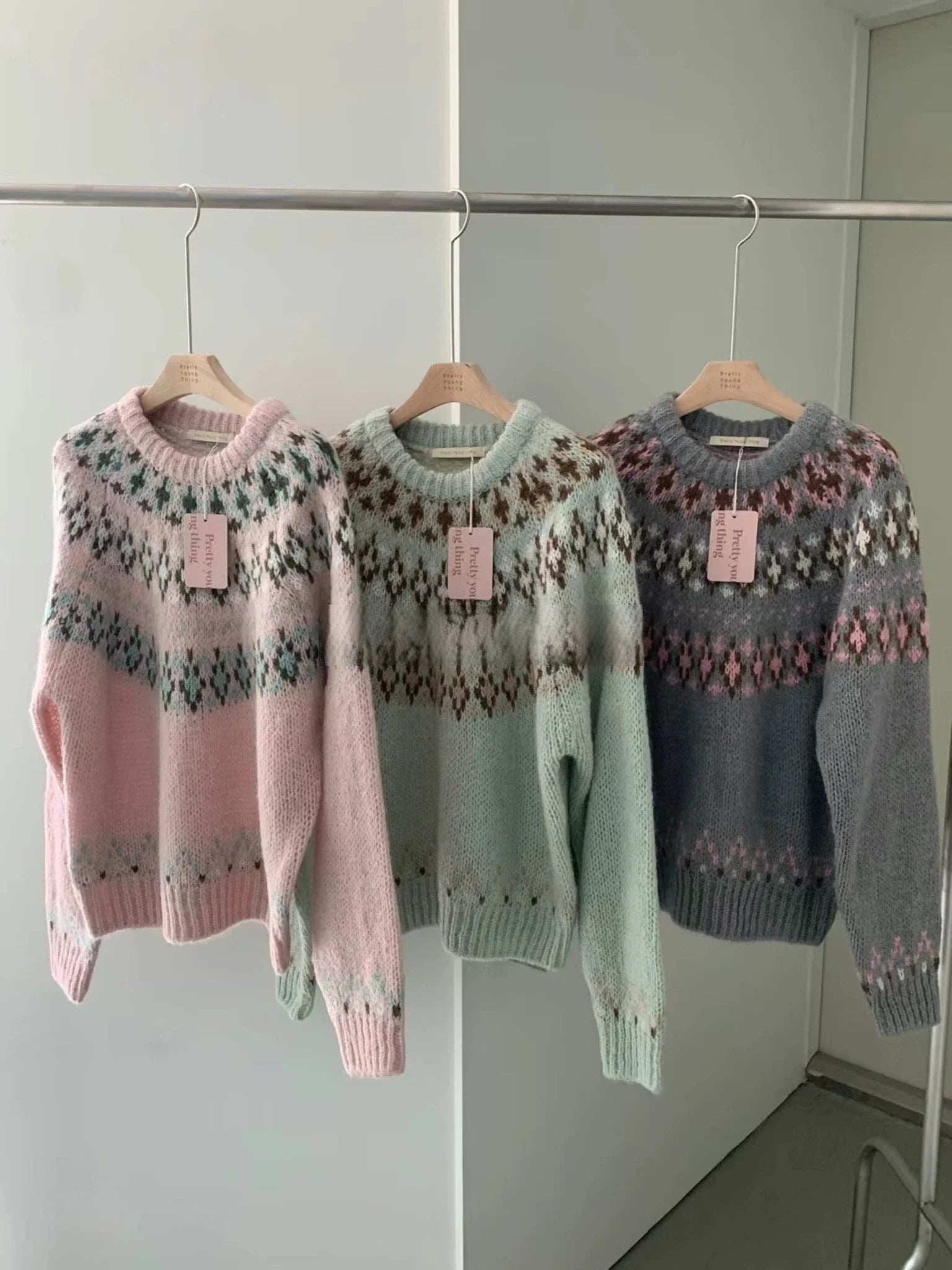 REALMEFIT  - Emalee Nordic Pattern Knit Sweater