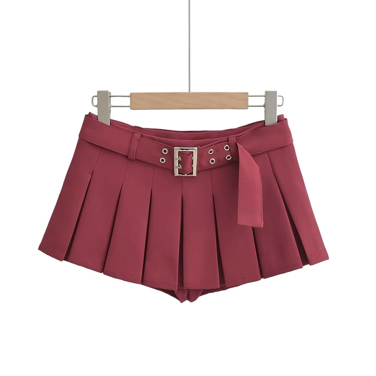 date night outfit Ultra-Low Design Skirt Summer Trendy Skirt JK Pleated Underpants Skirt with Belt