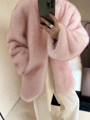 REALMEFIT  -  Kloey Faux Fur Plush Coat