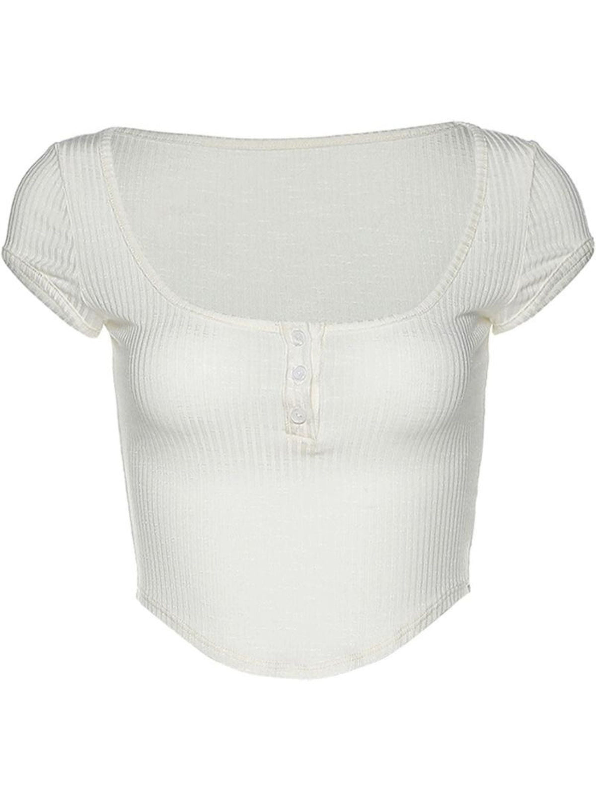 REALMEFIT  - Ofelia Short Sleeve Crop Top