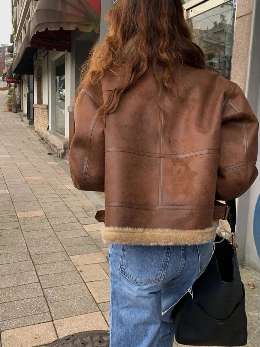 REALMEFIT  -  Sadie Faux Leather Jacket