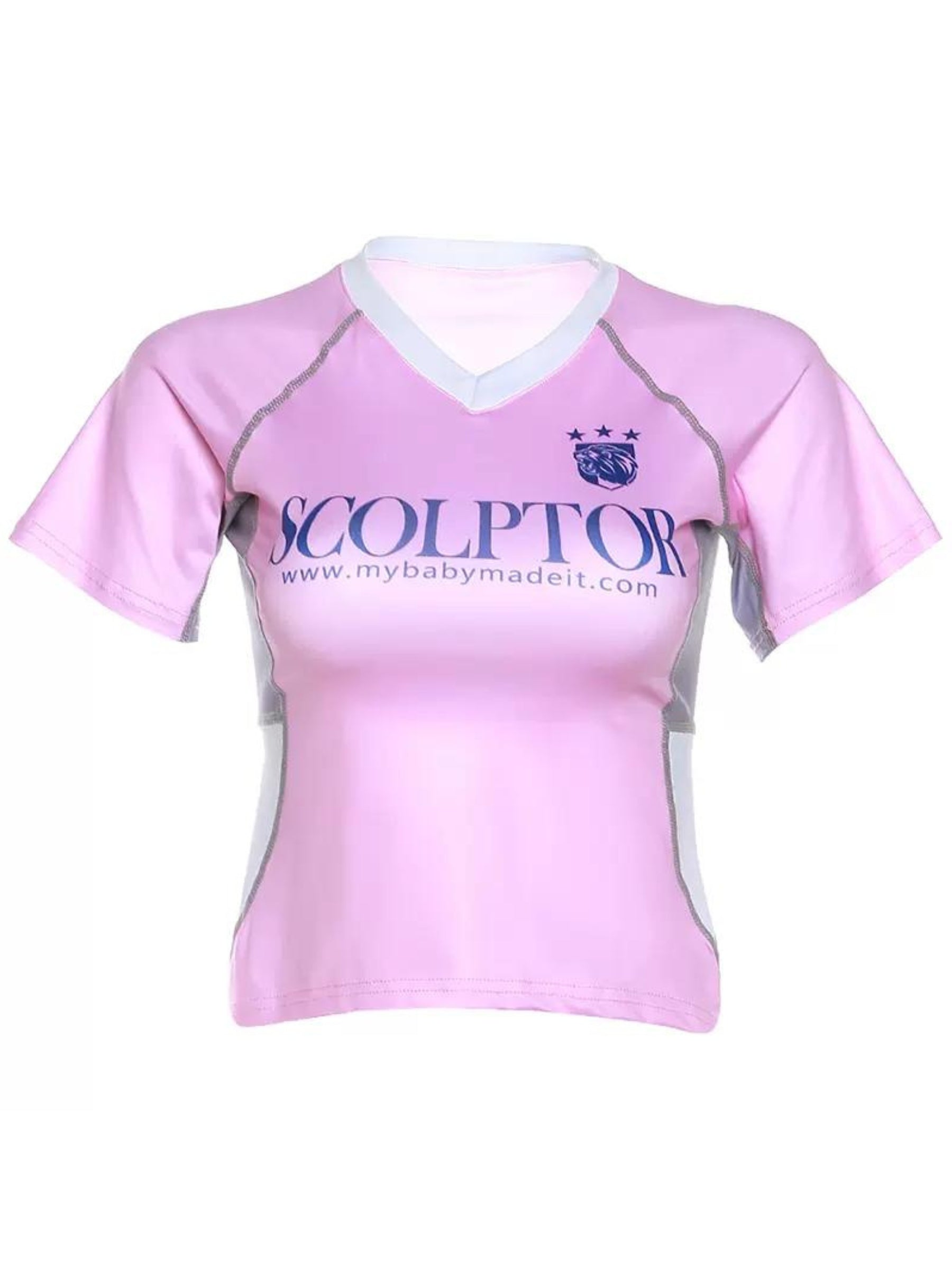 REALMEFIT  - Scolptor Letter Print T-Shirt