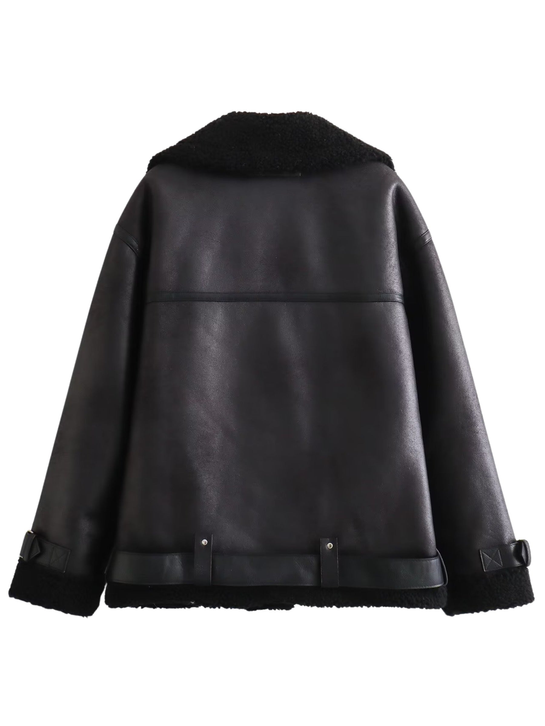 REALMEFIT  -  Viviane Faux Leather Oversize Jacket