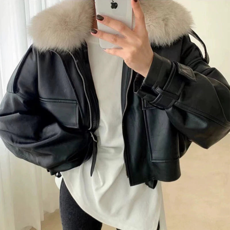 REALMEFIT  -  Zoey Leather Jacket